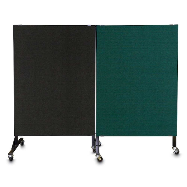 Enclosed Corkboard, 1 Door, 72"x48", 4" Fra